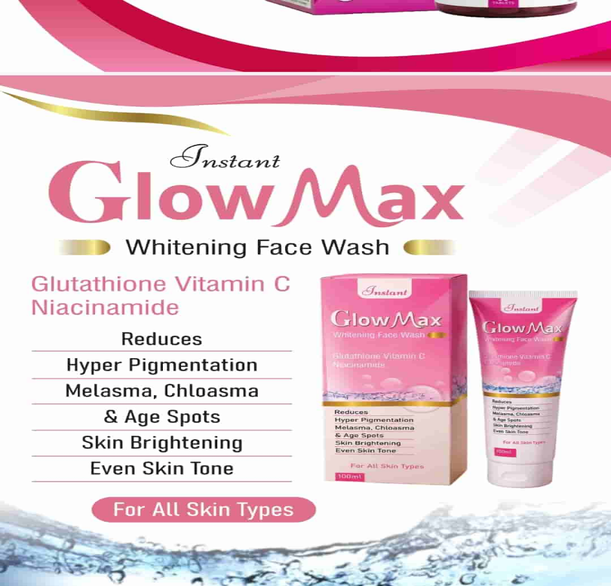 Instant GlowMax Brightening Face Wash – Glutathione, Vitamin C & Niacinamide – 100ml Dr Habib's Hair Transplant Bannu