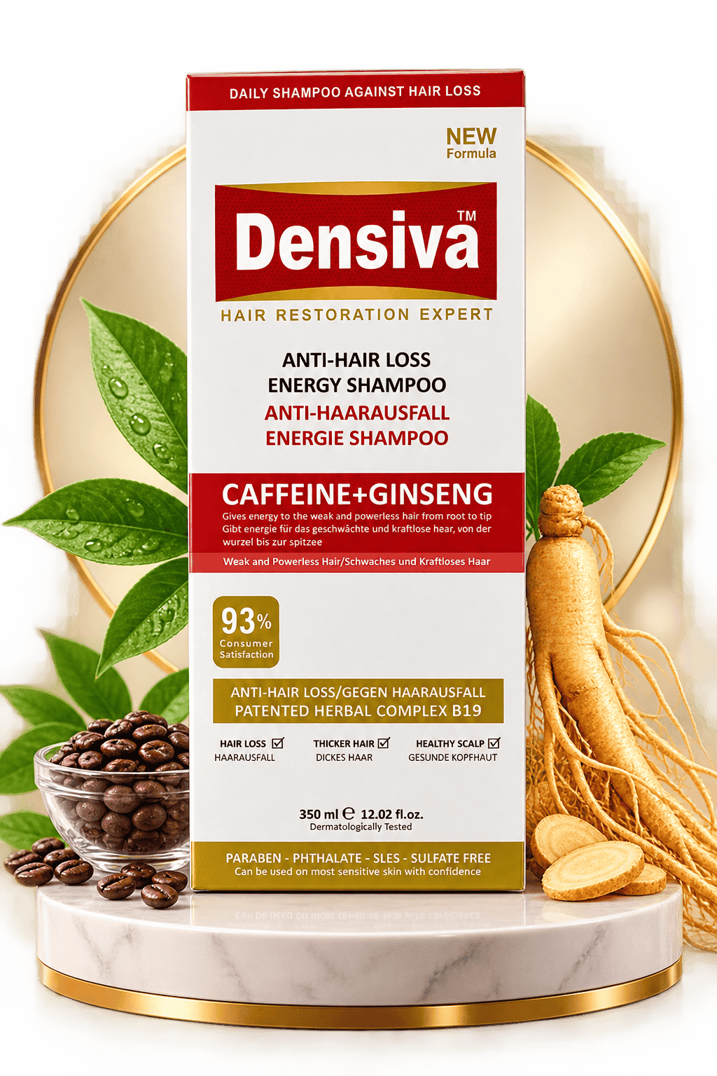 Dr. Habib Densiva Anti-Hair Loss Shampoo – Caffeine + Ginseng Hair Strengthening Formula | Pakistan Prime Mall