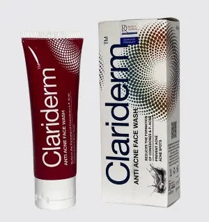 Clariderm Face Wash – Anti Acne Oil Control Cleanser for Pimples & Clear Skin Prime Mall