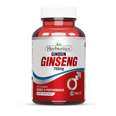 Ginosin 75mg Ginseng Tablets - Energy Booster & Vitality Support