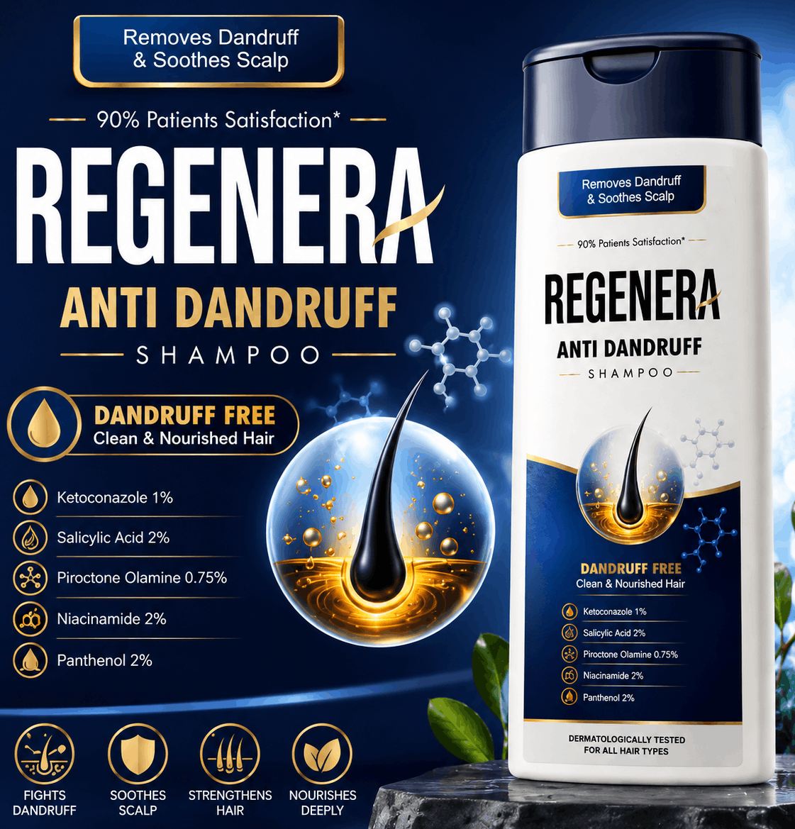 Regenera Anti-Dandruff Shampoo with Ketoconazole 1% – Dandruff & Scalp Care in Pakistan Prime Mall