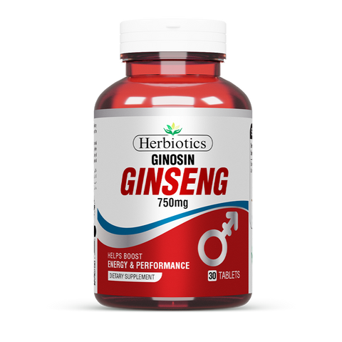 Ginosin 75mg Ginseng  Tablets - Energy Booster & Vitality Support
