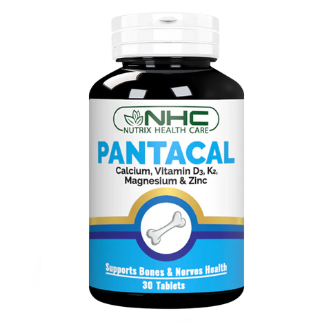Nutrix Pantacal: 5-in-1 Calcium, Magnesium, Zinc with Vitamin D3 & K2 (30 Tablets)