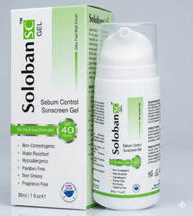 Soloban 40 SPF Gel Sunblock – Matte Oil Control Sunscreen for Oily & Acne-Prone Skin Dr Habib's Hair Transplant Bannu