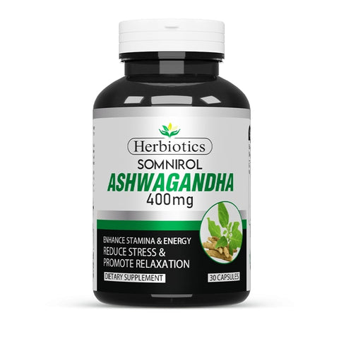 Somnirol (Ashwagandha 400mg Capsules) Herbiotics.com.pk