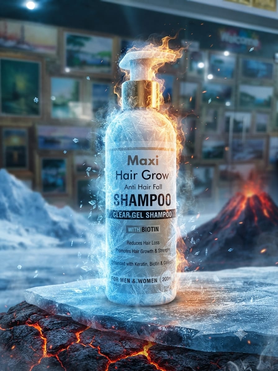 Maxi Hair Grow Anti Hair Fall Shampoo with Biotin 200ml for Men & Women Prime Mall