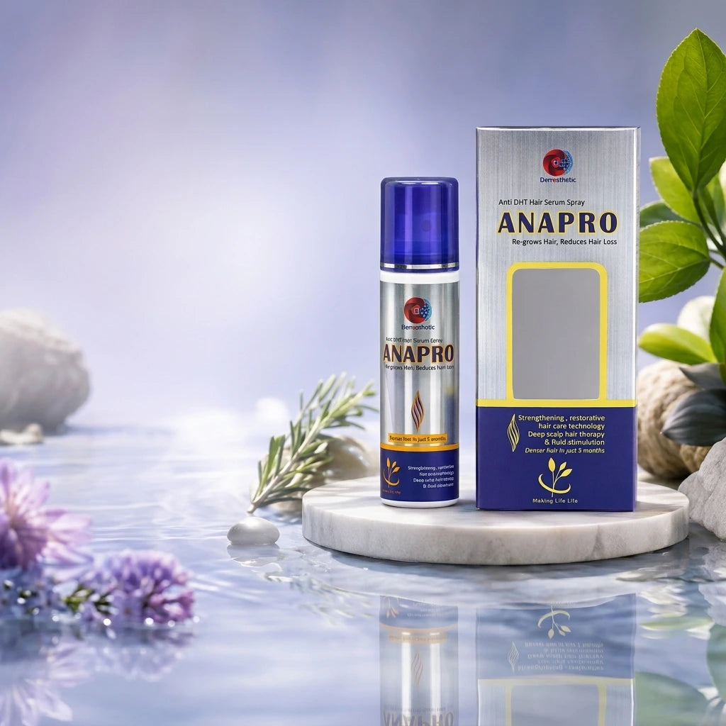 ANAPRO Anti-DHT Hair Fall Serum Spray – Hair Growth & Regrowth Treatment for Thinning Hair, Hair Loss Control & Stronger Roots Prime Mall