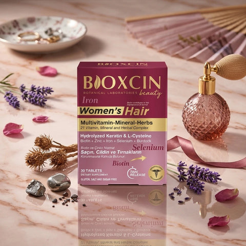 Bioxcin Beauty Women's Hair Supplement (30 Tablets) | Biotin, Keratin & Iron Multivitamin for Hair Growth & Nail Strength in Pakistan Dr Habib's Hair Transplant Bannu