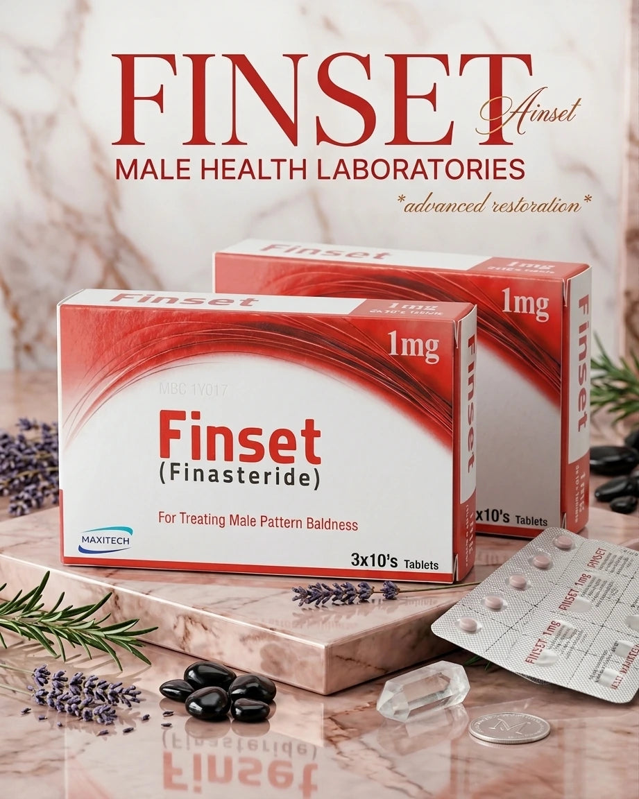 Finset Finasteride 1mg Tablets for Hair Loss in Men Dr Habib's Hair Transplant Bannu